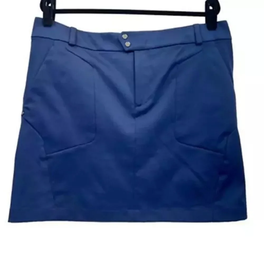 Ralph Lauren RLX Womens Skort Skirt Blue Golf Activewear Athletic 14 Tennis - Picture 2 of 12
